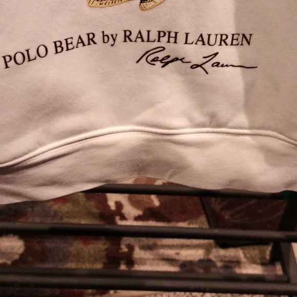 FINAL PRICE Polo Ralph Lauren Multicolored Hooded POLO BEAR Sweatshirt M - Picture 5 of 6